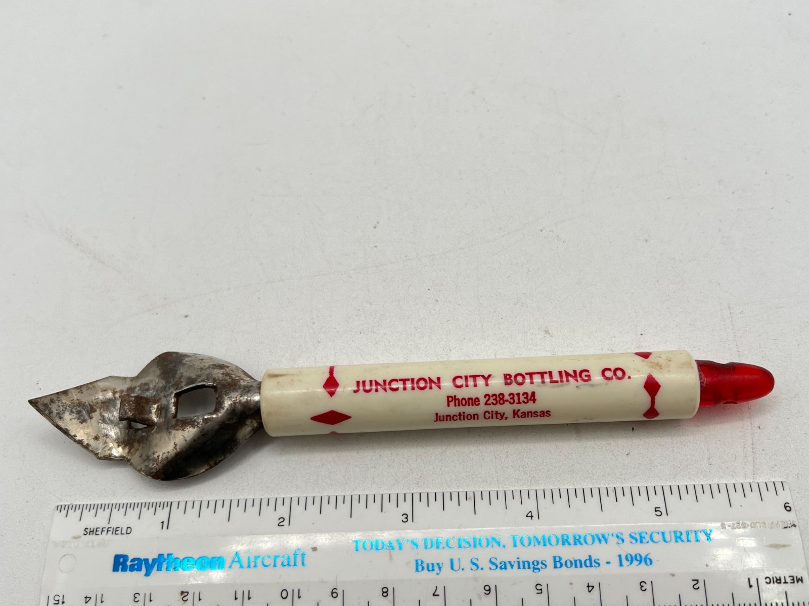 Vintage Junction City Bottling Co. Kansas KS Advertising Can / Bottle Opener
