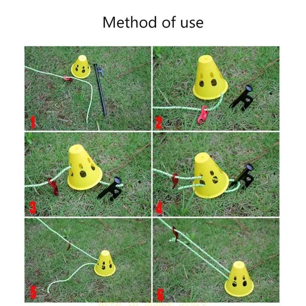 For Camping Tent Stake Cover with High Visibility Reflective Safety Design