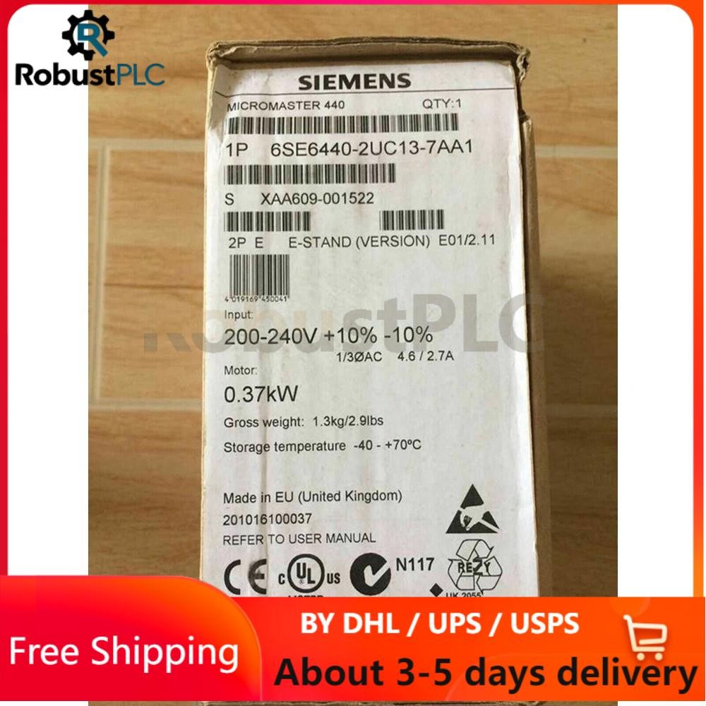 New Siemens 6SE6440-2UC13-7AA1 6SE6 440-2UC13-7AA1 1 Year Warranty Fast Shipping