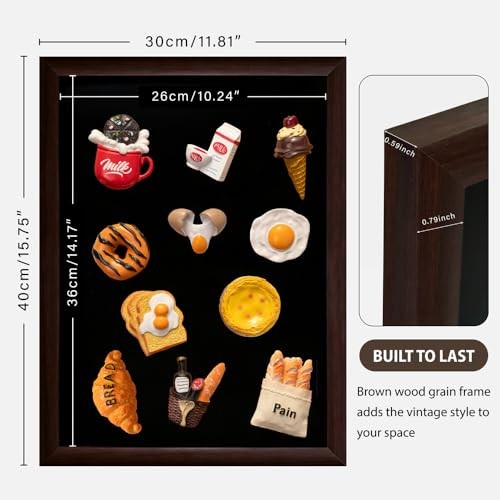 Magnetic Chalkboard 11.8" x 15.7" – Rustic Wall-Mounted Blackboard for