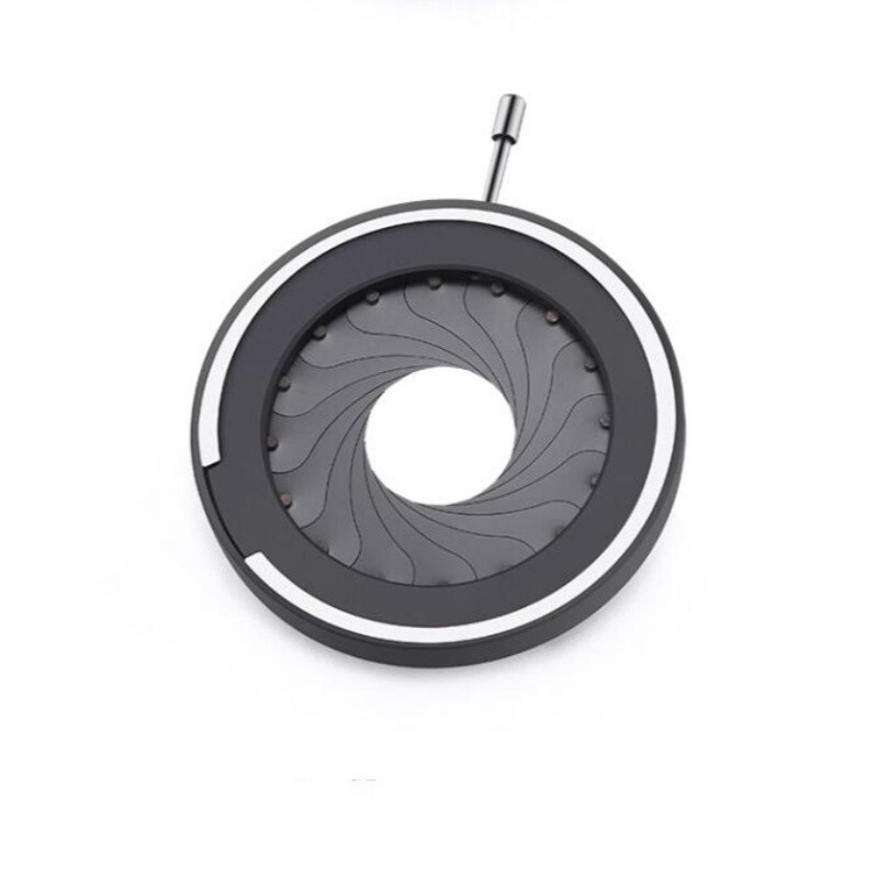 1.5-37mm Adjustable Metal Iris Diaphragm Aperture Condenser Light Regulator
