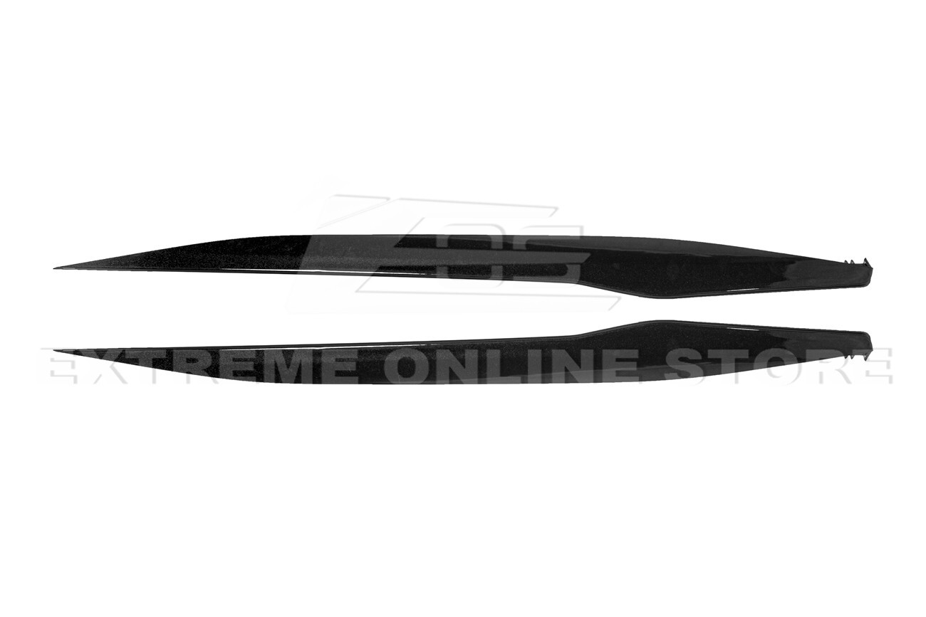 For 20-Up Corvette C8 | Z06 Style CARBON FLASH Front Lip Splitter & Side Skirts