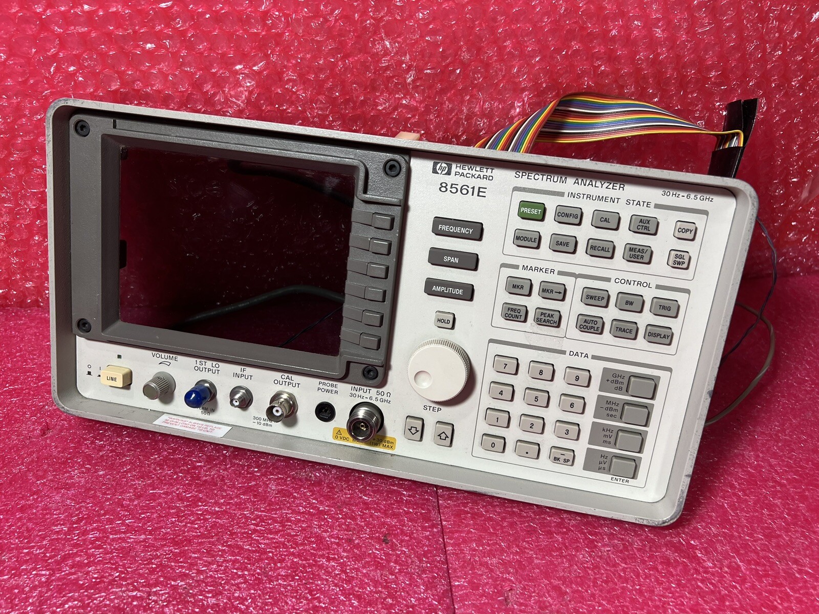 HP 8561E Spectrum Analyzer 30Hz-6.5GHz ''Panel only'' 08562-60190