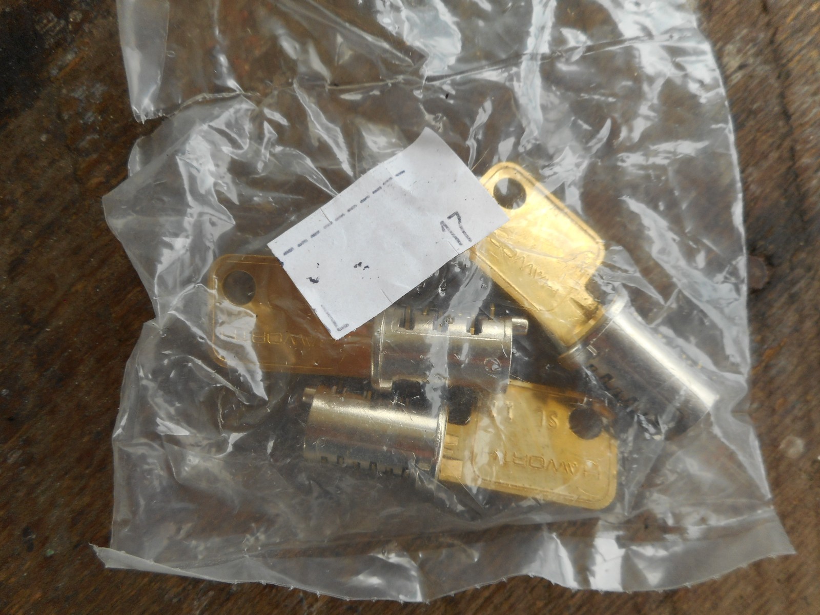 LOT OF 3 NEW HAWORTH LOCK CORES & KEYS SL SERIES Chrome SL - 12