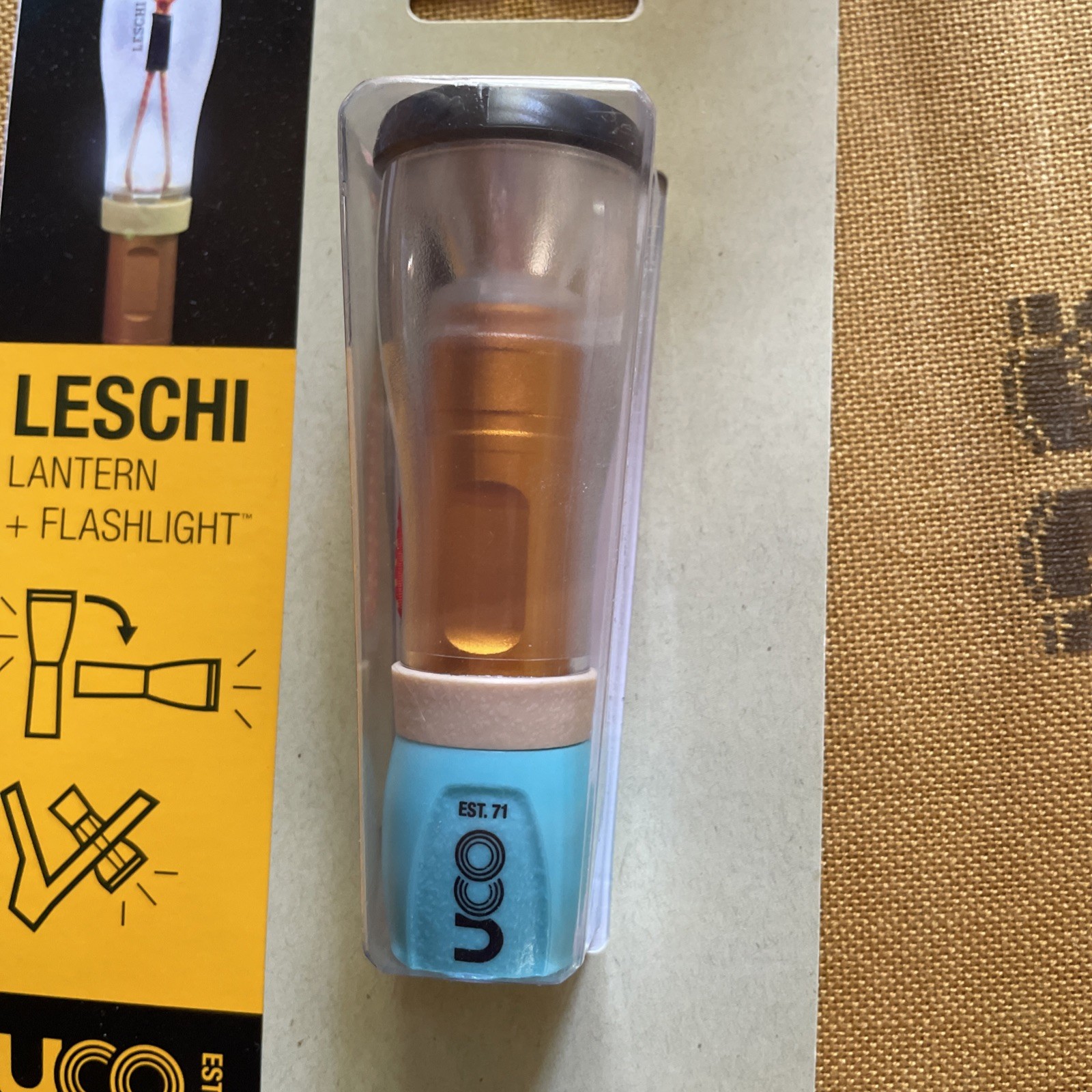 Leschi Lantern 110 Lumen Camping Lantern and Battery powered Flashlight, New