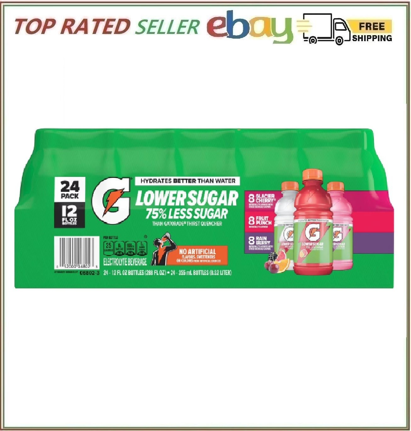 Gatorade Lower Sugar Electrolyte Beverage Variety pack, 12 fl. oz., 24 pk.