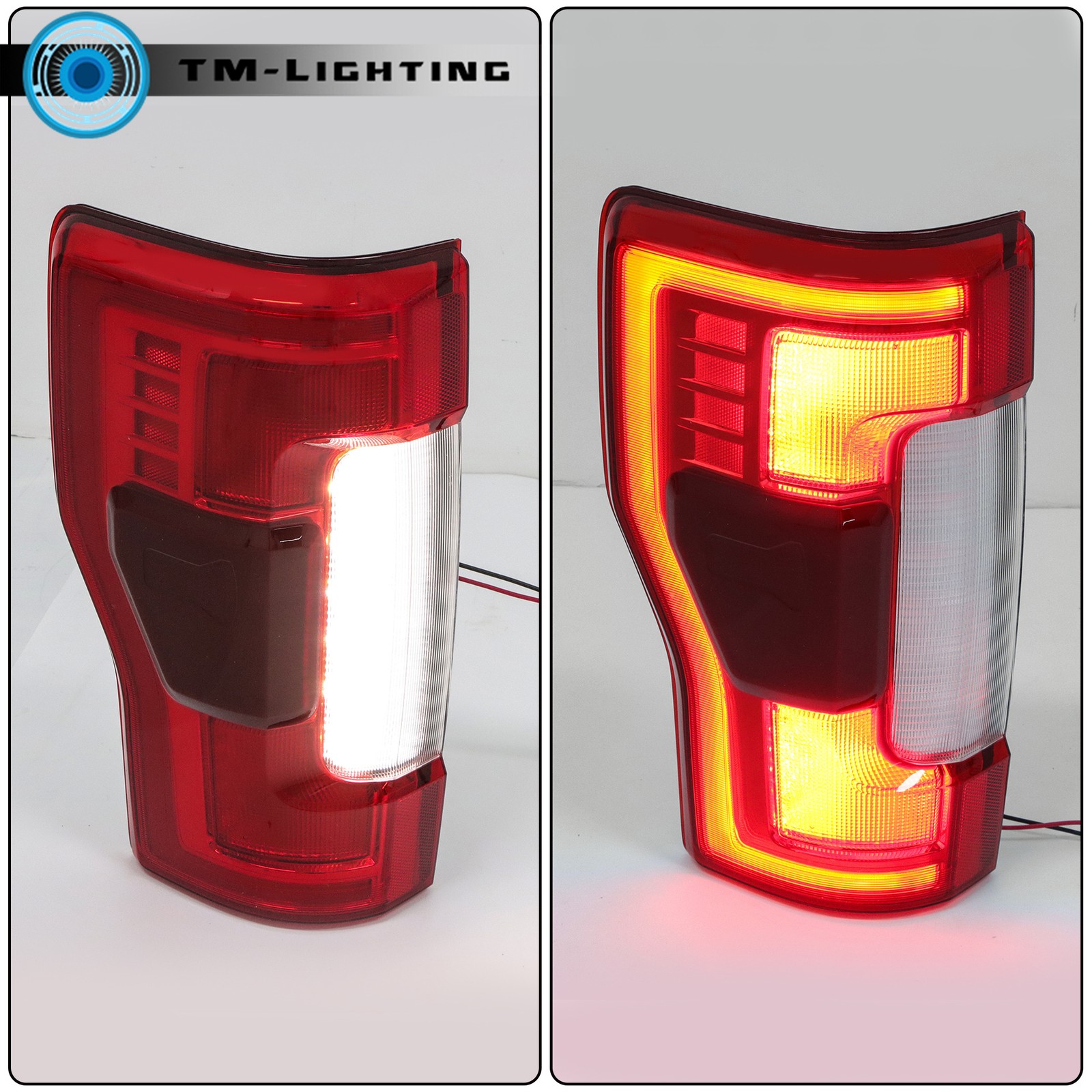 Left Lamp Tail Light w/ Blind Spot LED Driver Side For 2017-2019 Ford F250 F350