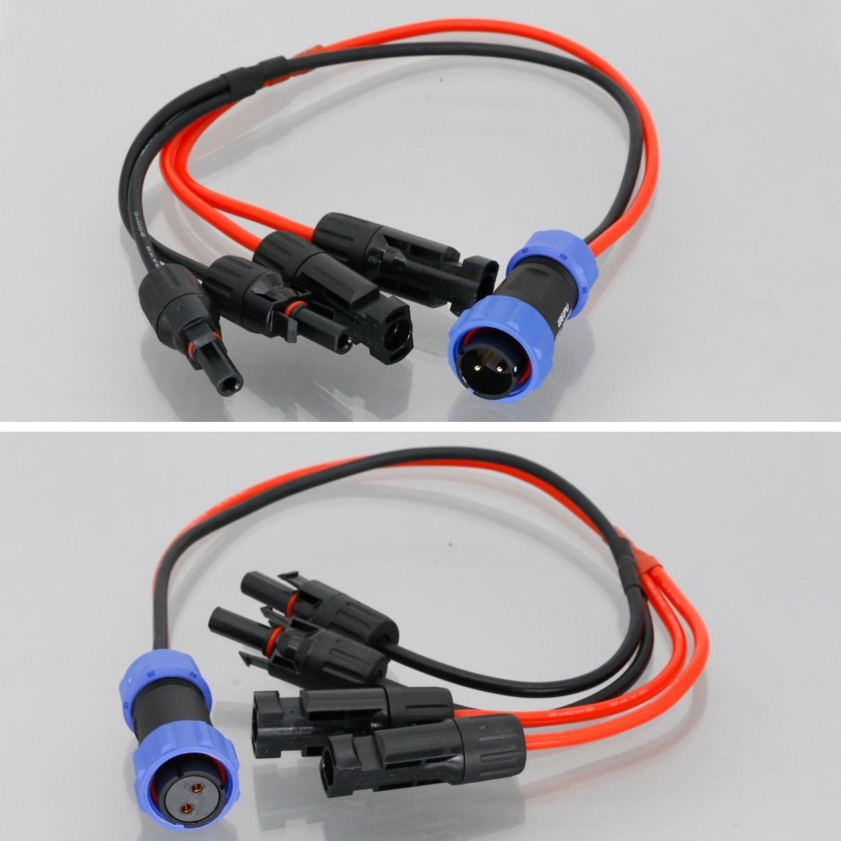 SP21 Aviation Plug 2x MC 4mm Solar Panel Charger Wire For BLUETTI Power Station