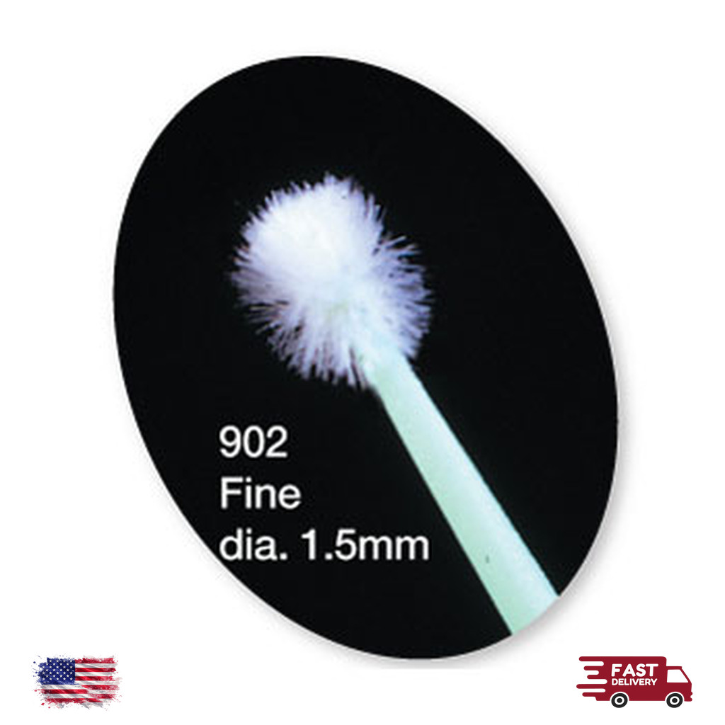 Fine Micro Applicator Brushes w/ 3.5 in Long Handles 400 Pack Dental Disposable
