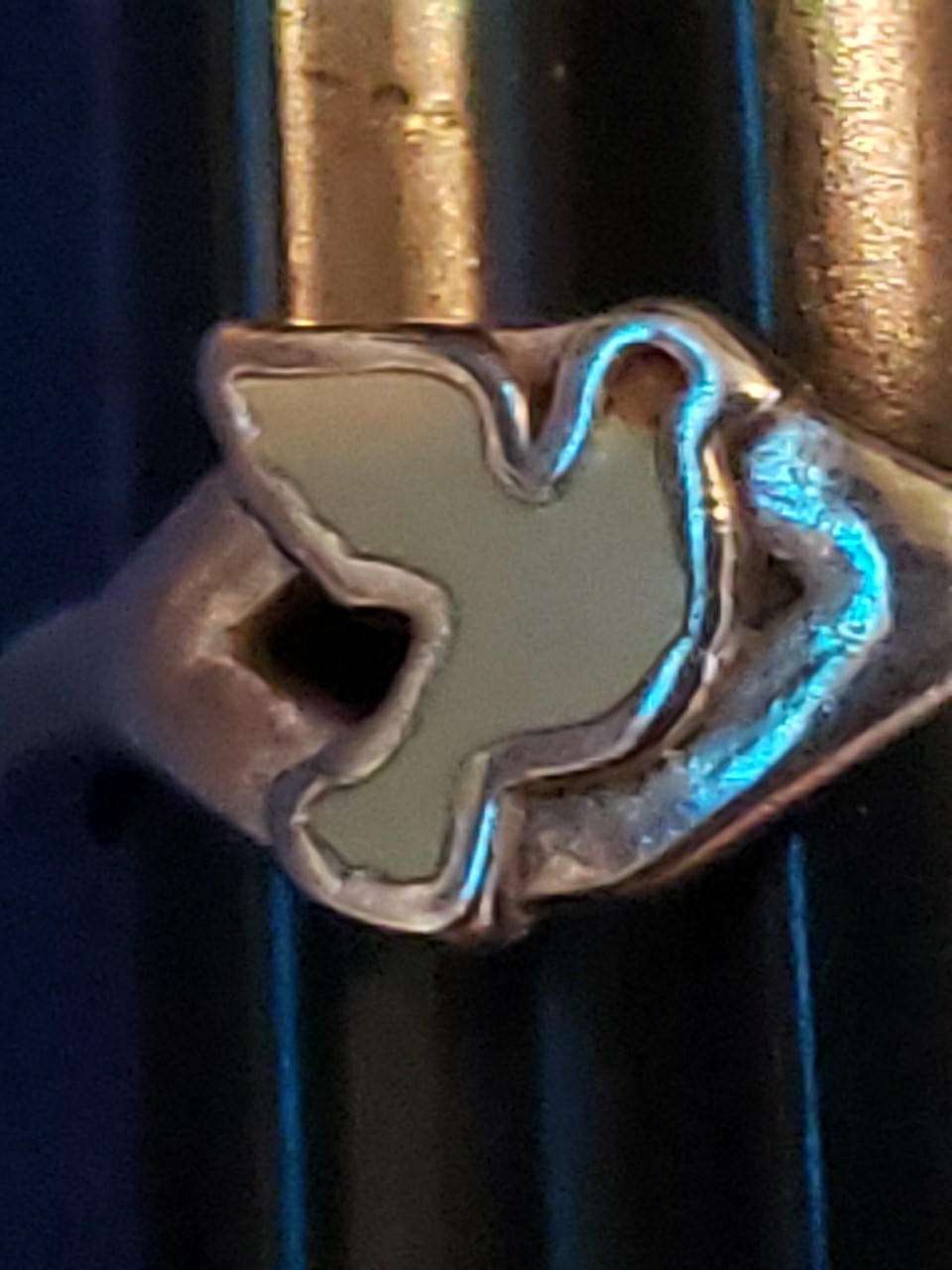 Vintage DoveAdjustable Women's Solid 925 Sterling Silver Toe Ring (T107)