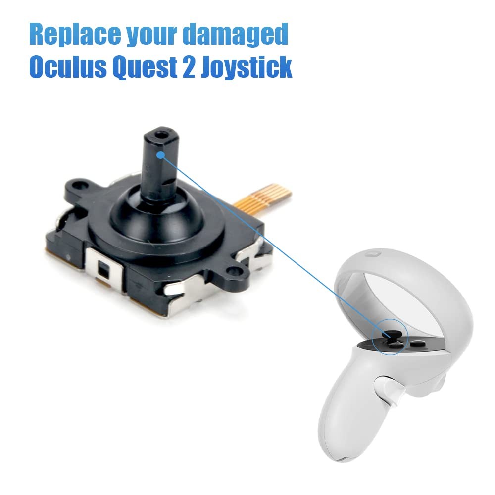 2 Pack Joystick Replacement for Oculus Quest 2/3 Controller/Meta Quest 2/3 Contr