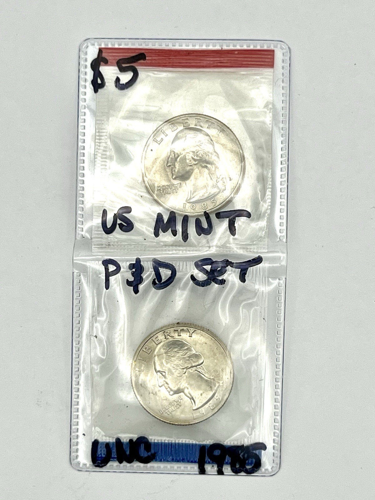 1985 P and D Washington Quarters Uncirculated