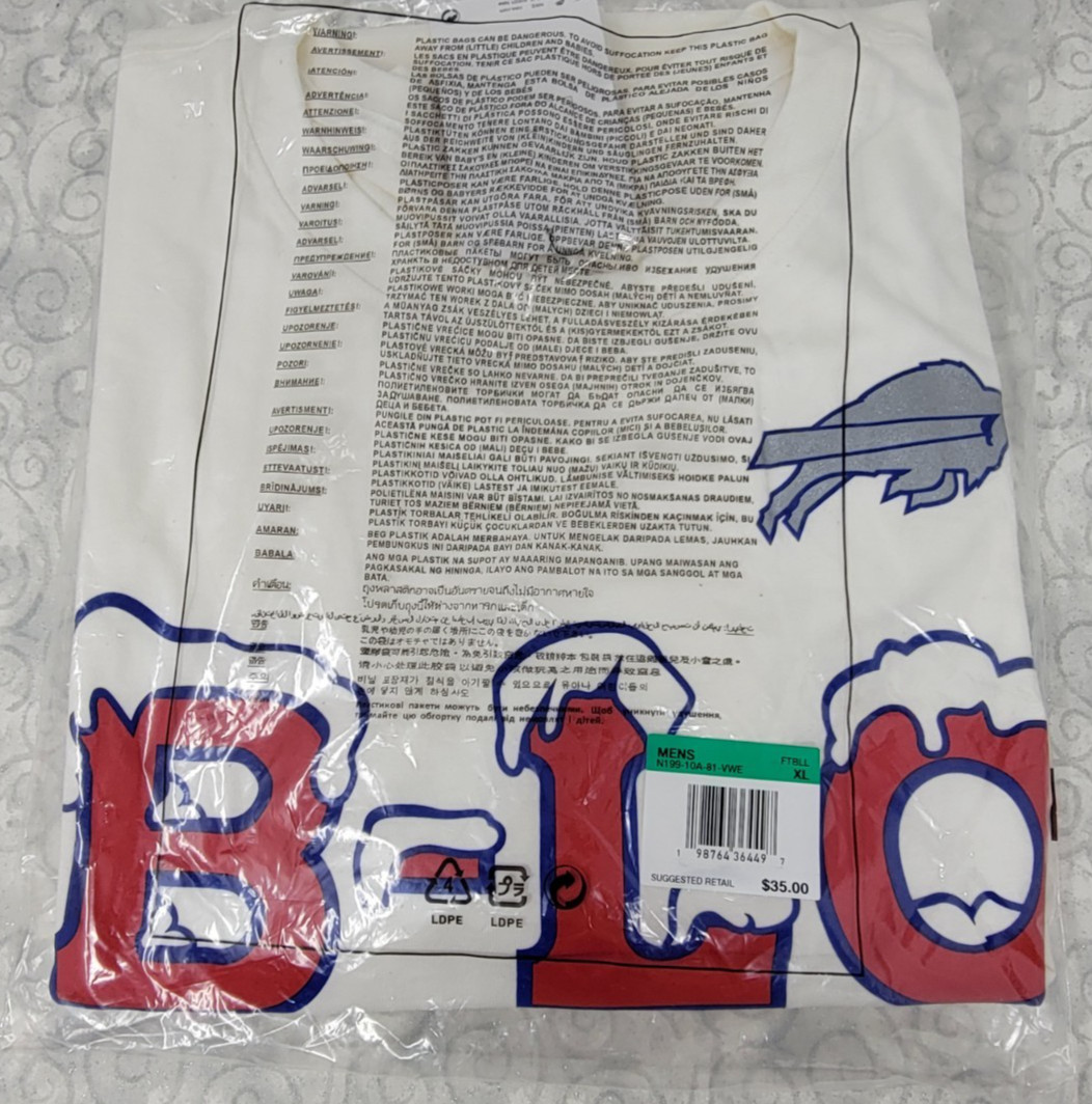 Buffalo Bills Nike 2025 Rivalries Essential T-Shirt B-LO Cold Front Size - XL