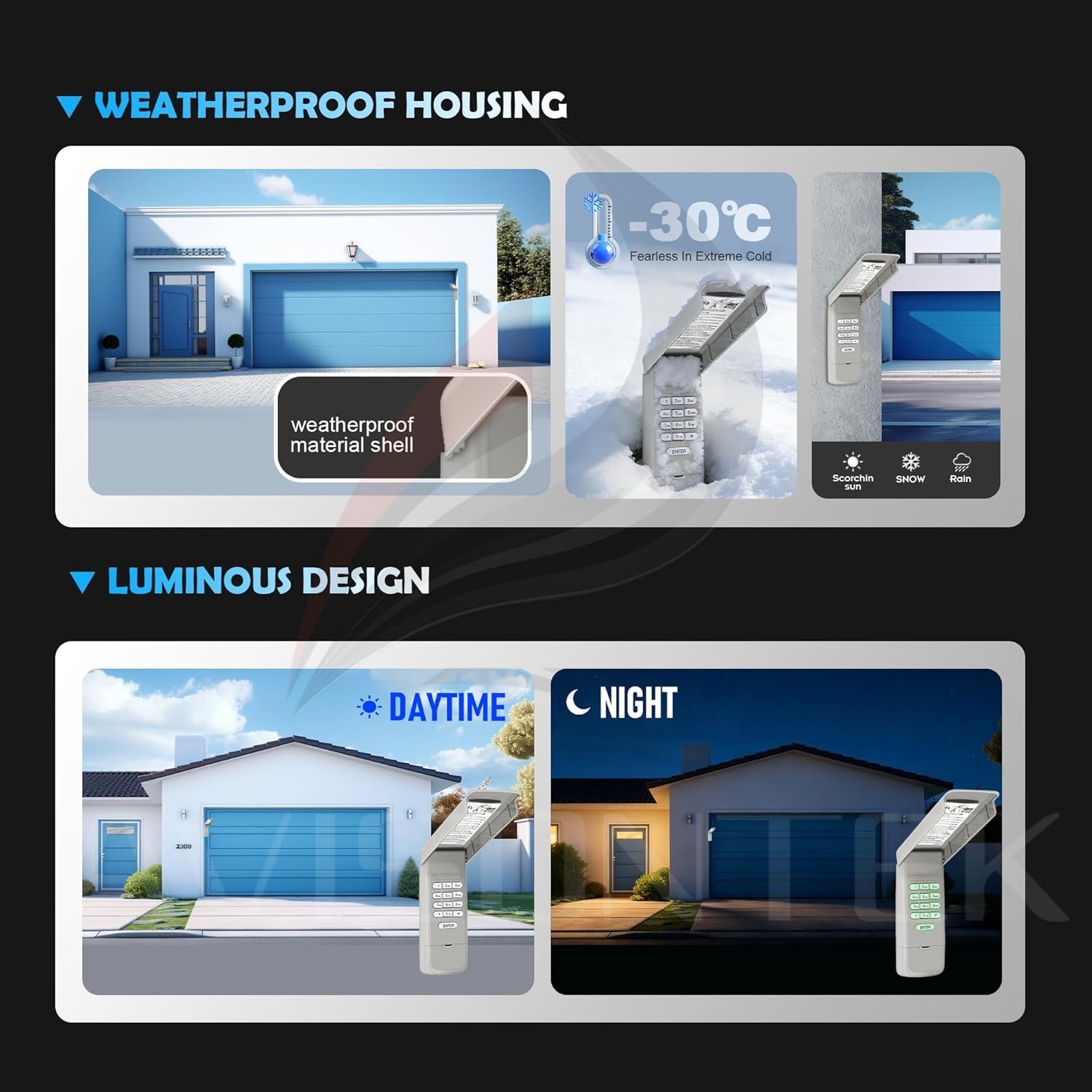 Chamberlain 940EV-P2 Wireless Universal Garage Door Keypad - Secure Access