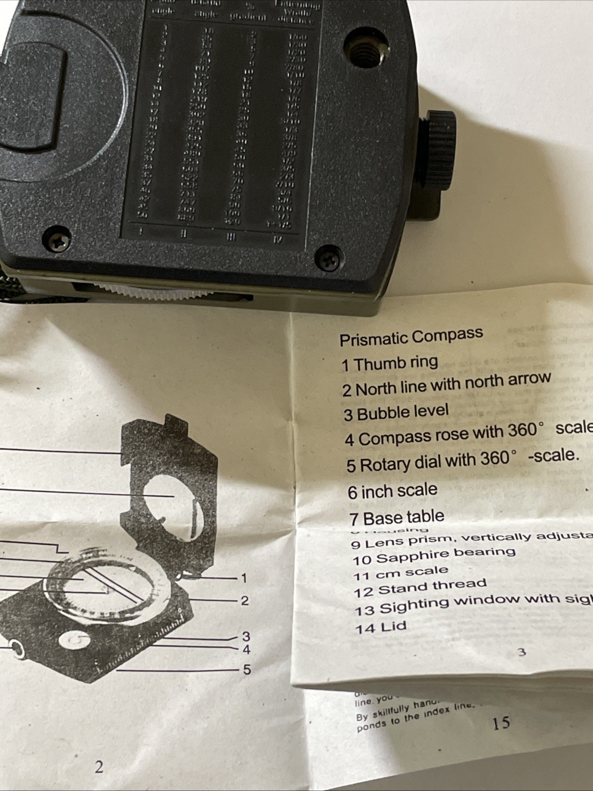 Eyeskey Multifunctional Tactical Survival Military Compass with Pouch