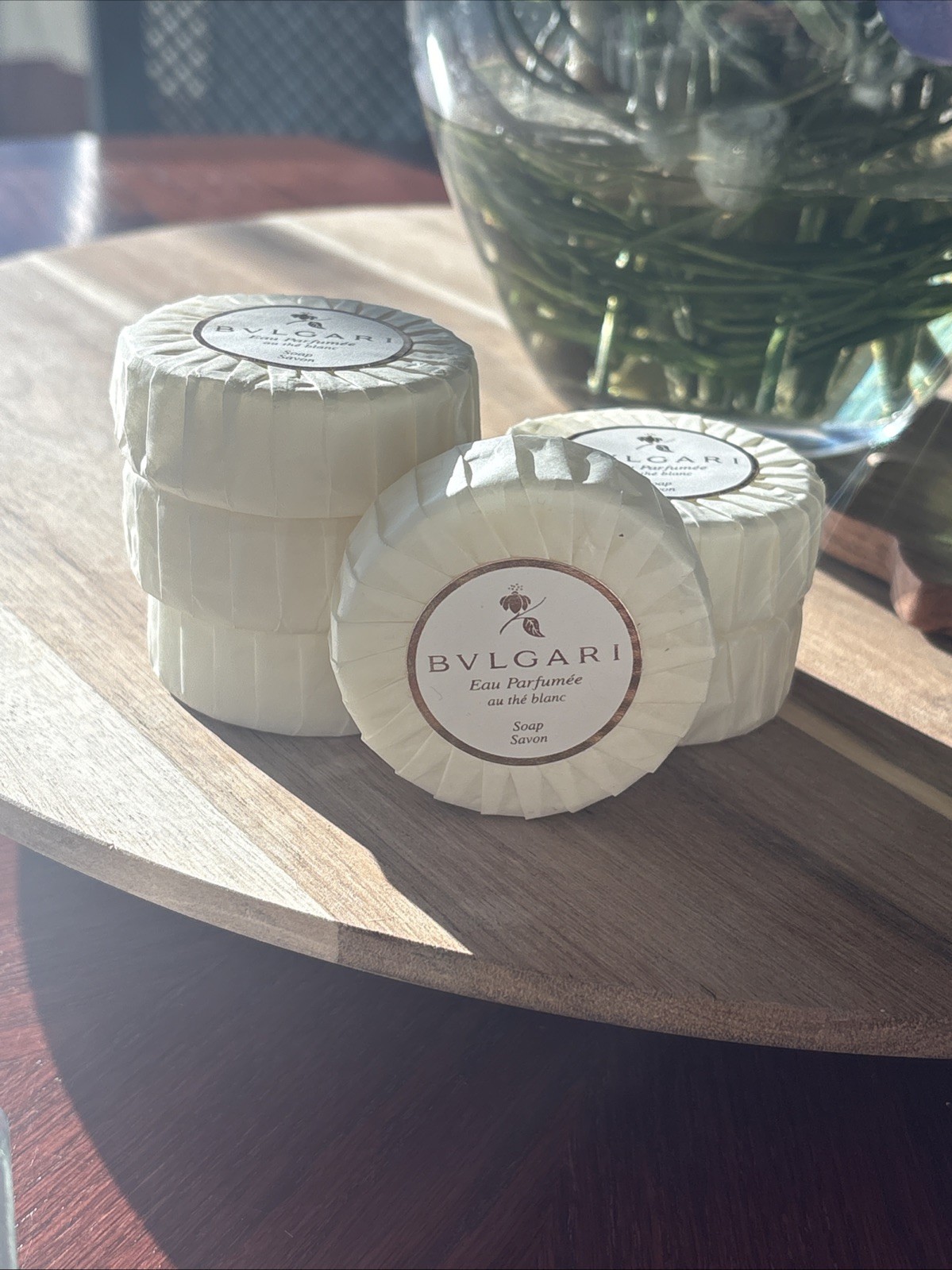 Bvlgari Au the Blanc White Tea Luxury Soap 75g - Set of 6