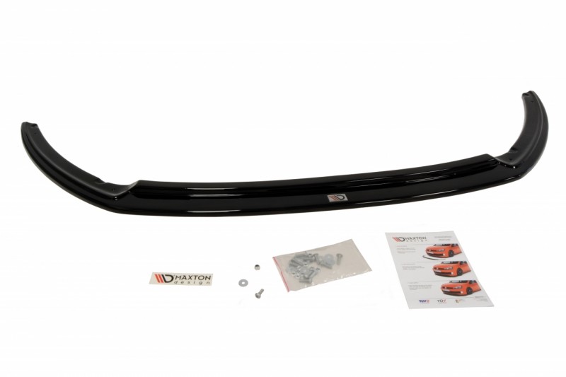 Front Diffuser Diffusor V2 Maxton Design Gloss Black For Ford Focus Mk3 St PFL