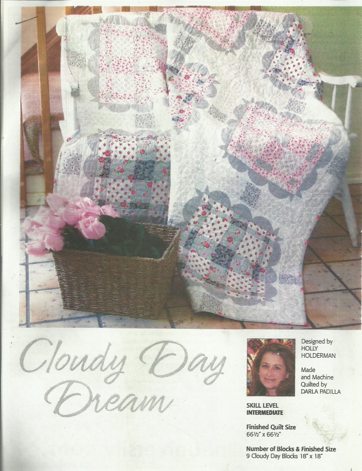 B0442 CLOUDY DAY DREAM QUILT PATTERN/INSTRUCTIONS