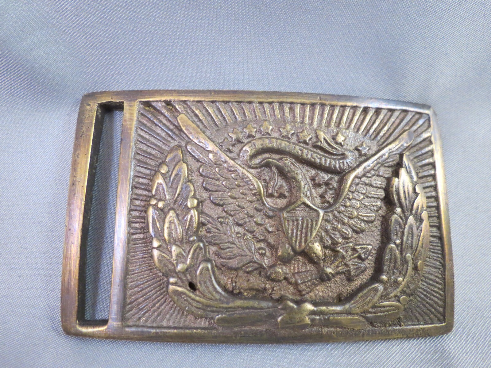 U.S. Civil War Hardee Eagle w/ Wreath Cast Brass Sword Belt Buckle Repro Union
