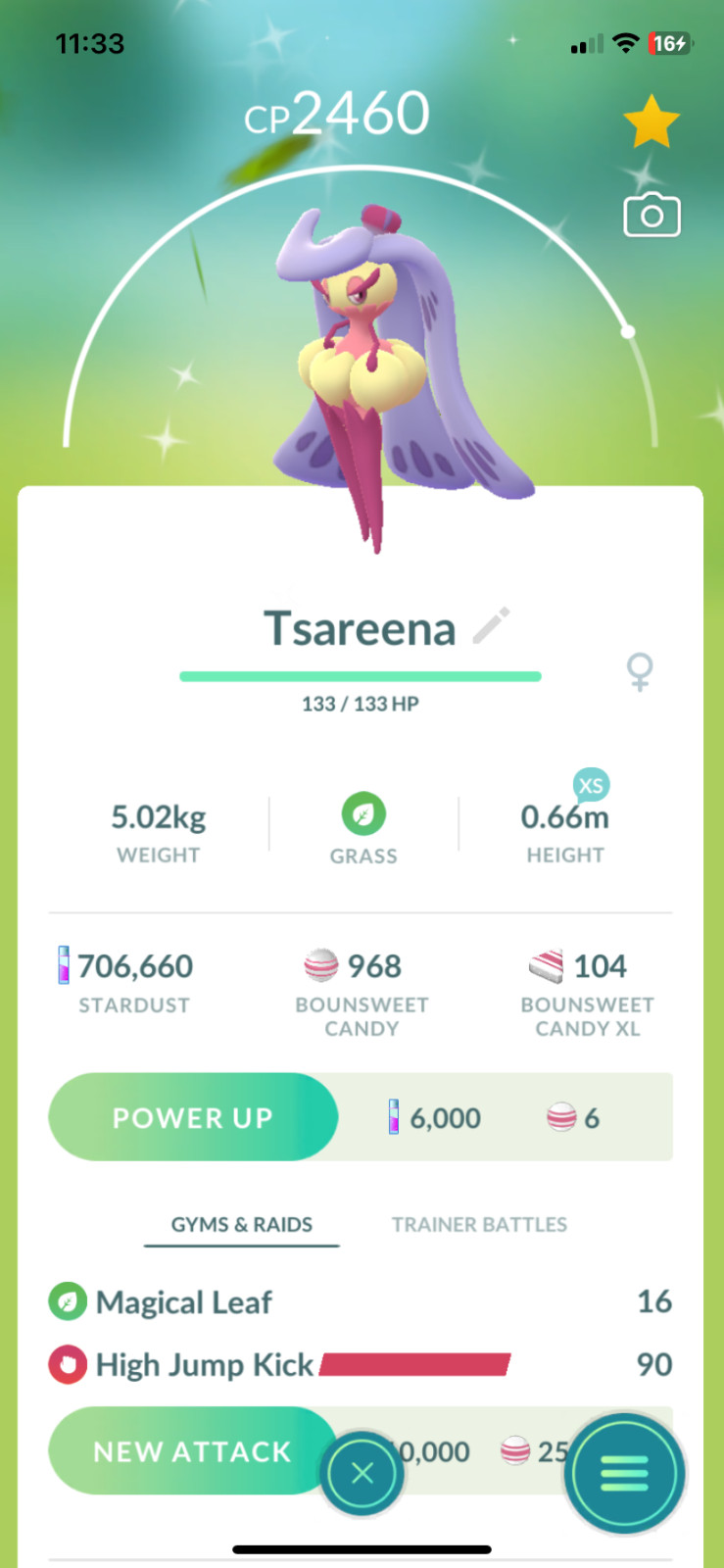 AMAZING!!! SHINY ✨ TSAREENA!! ✨ - PKMN GO!!! - NON REGISTERED!!!