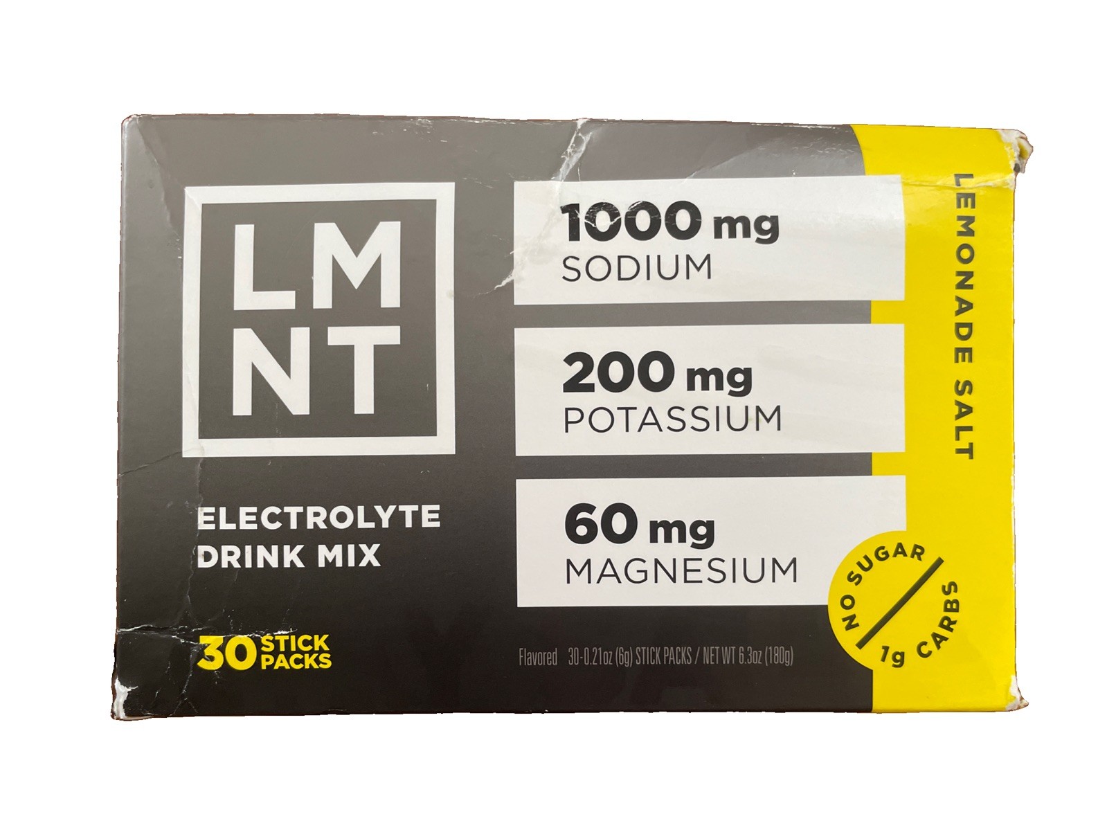 LMNT Electrolyte Drink Mix Powder - Lemonade Salt - Zero Sugar - 30 Stick Packs