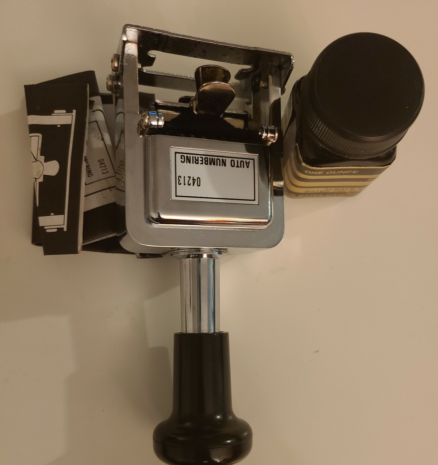Rogers Automatic Numbering Stamp Machine Self-Inking - Nice Used - Vintage 1993