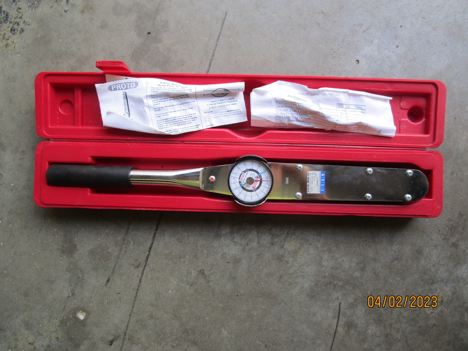 Proto Tools J6121F Torque Wrench 0-175 Lbs New