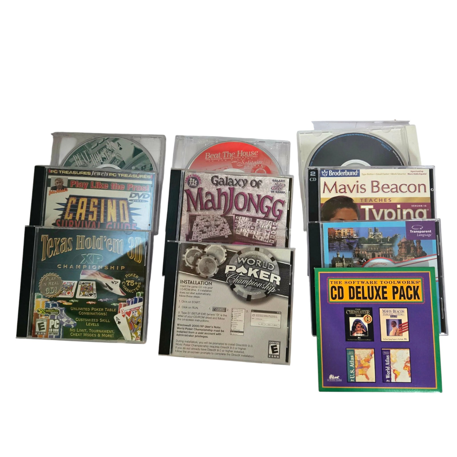 10 - Vintage PC CD-ROM -  Computer Software Games and Productivity CDs