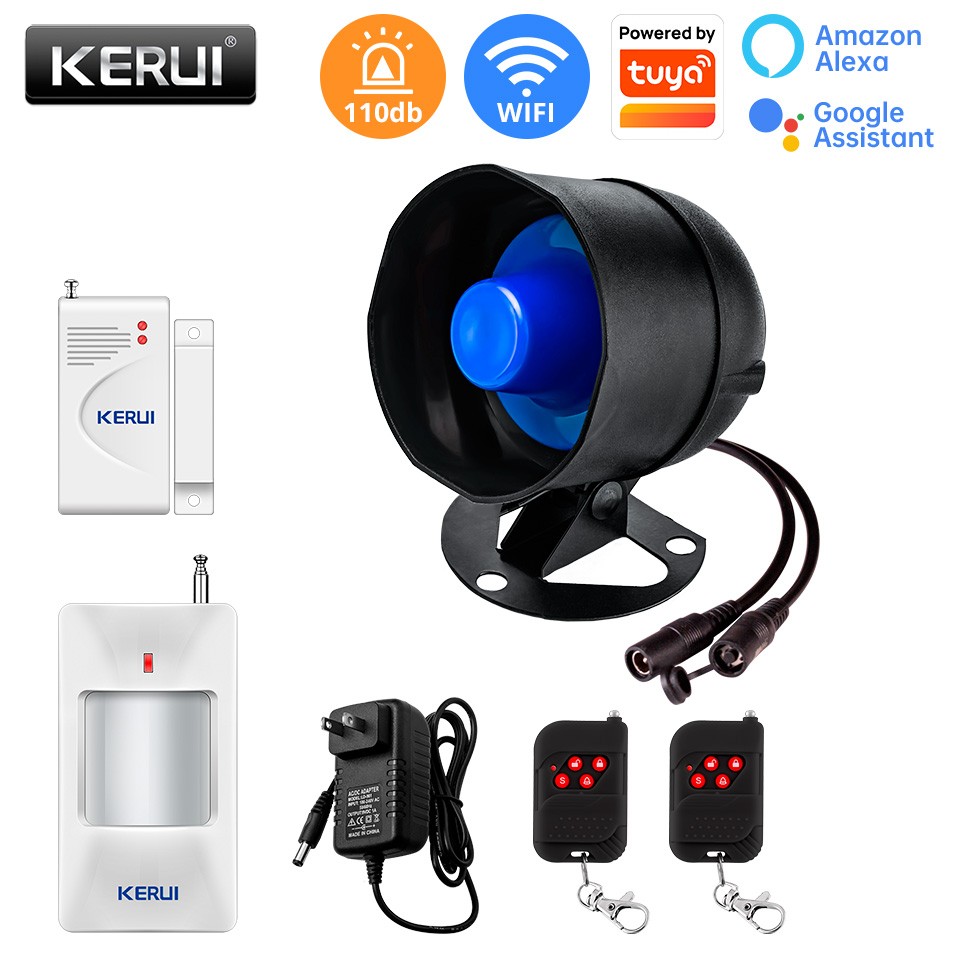 WiFi Wireless 120dB Smart Alarm Kit Push Notification Home Anti-Theft Device