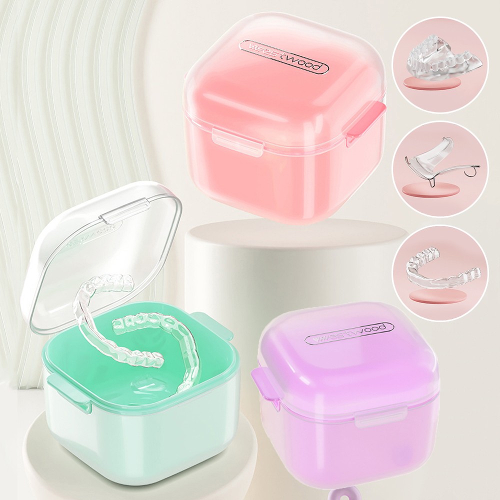 Portable Dental Retainer Case For Teeth Guard Storage Clean Protection Compact