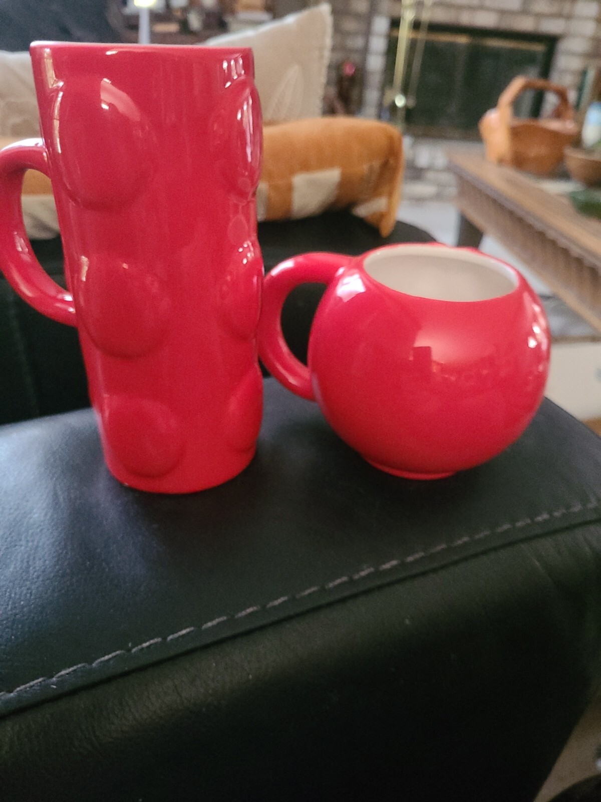 2 Red M & M Mugs