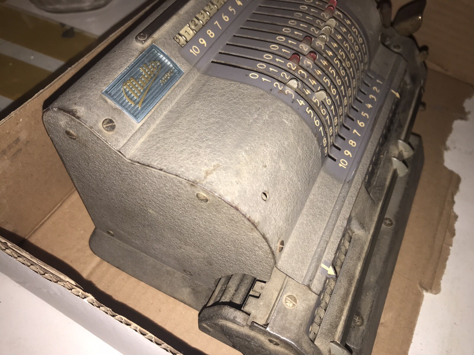 MULTO ADDO antique mechanical calculator