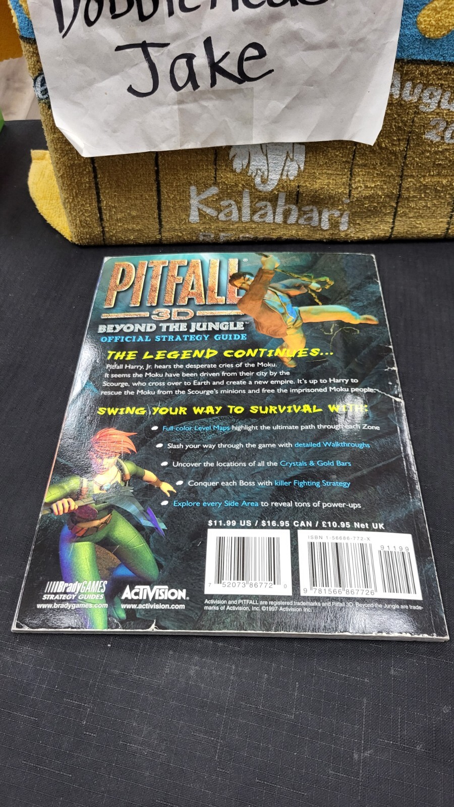 PITFALL 3D BEYOND THE JUNGLE PS1 PLAYSTATION BRADY VIDEO GAME STRATEGY GUIDE