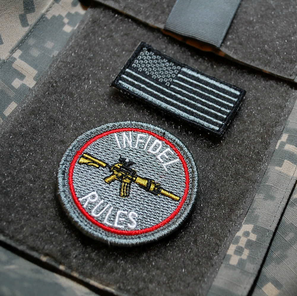 KANDAHAR WHACKER JSOC ELITE RANGERS PATHFINDER INSIGNIA: INFIDEL RULES + OD FLAG