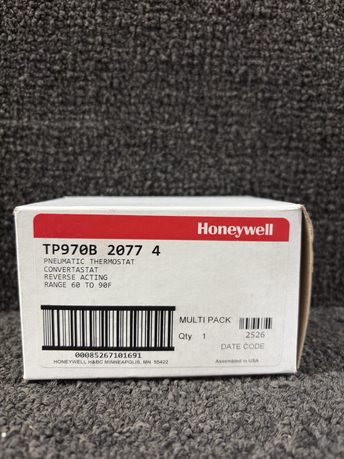 HONEYWELL TP970B2077 PNEUMATIC THERMOSTAT. New In Box