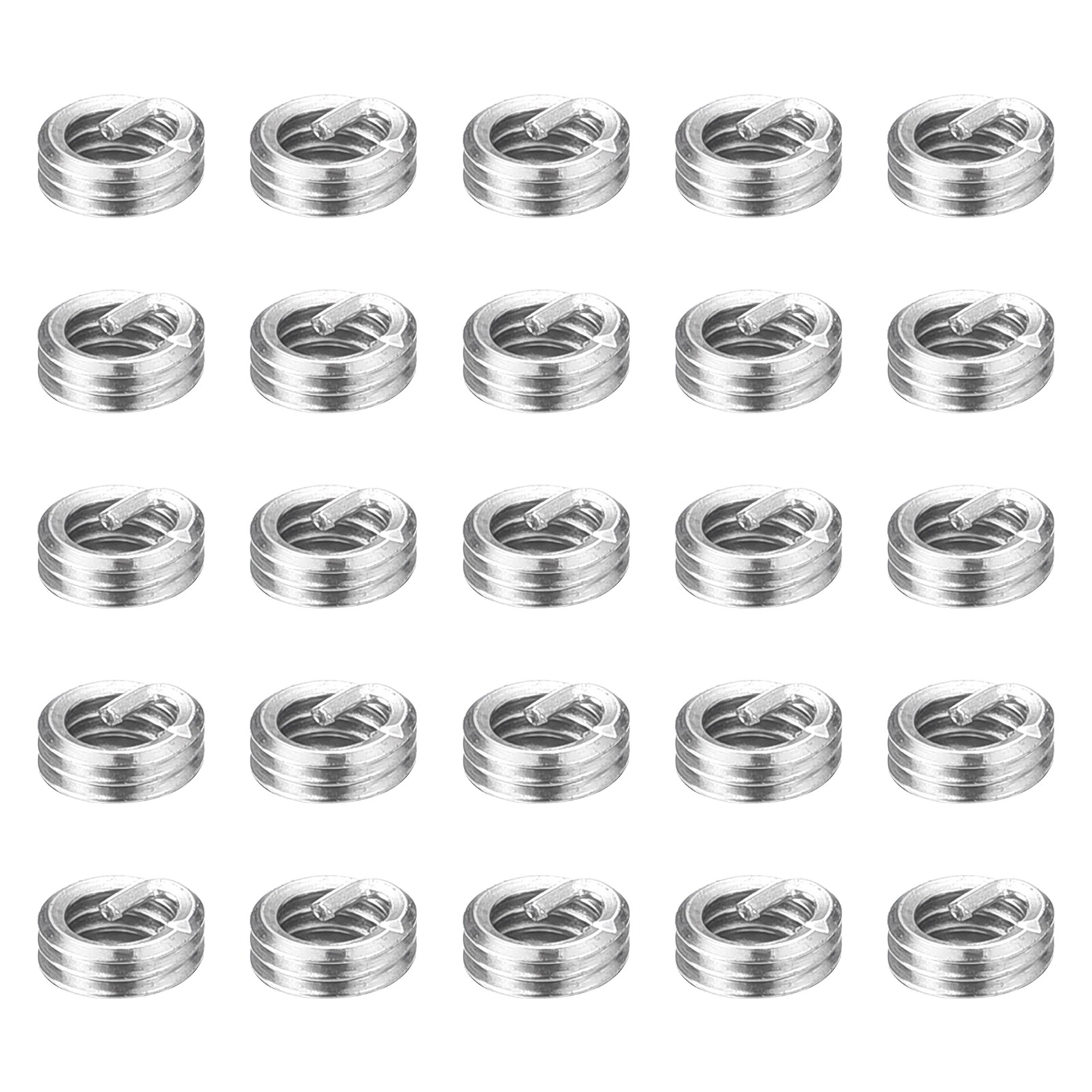 50pcs Wire Thread Inserts M2.0 x 0.4 x 1D Metric Helical Threaded Sleeve