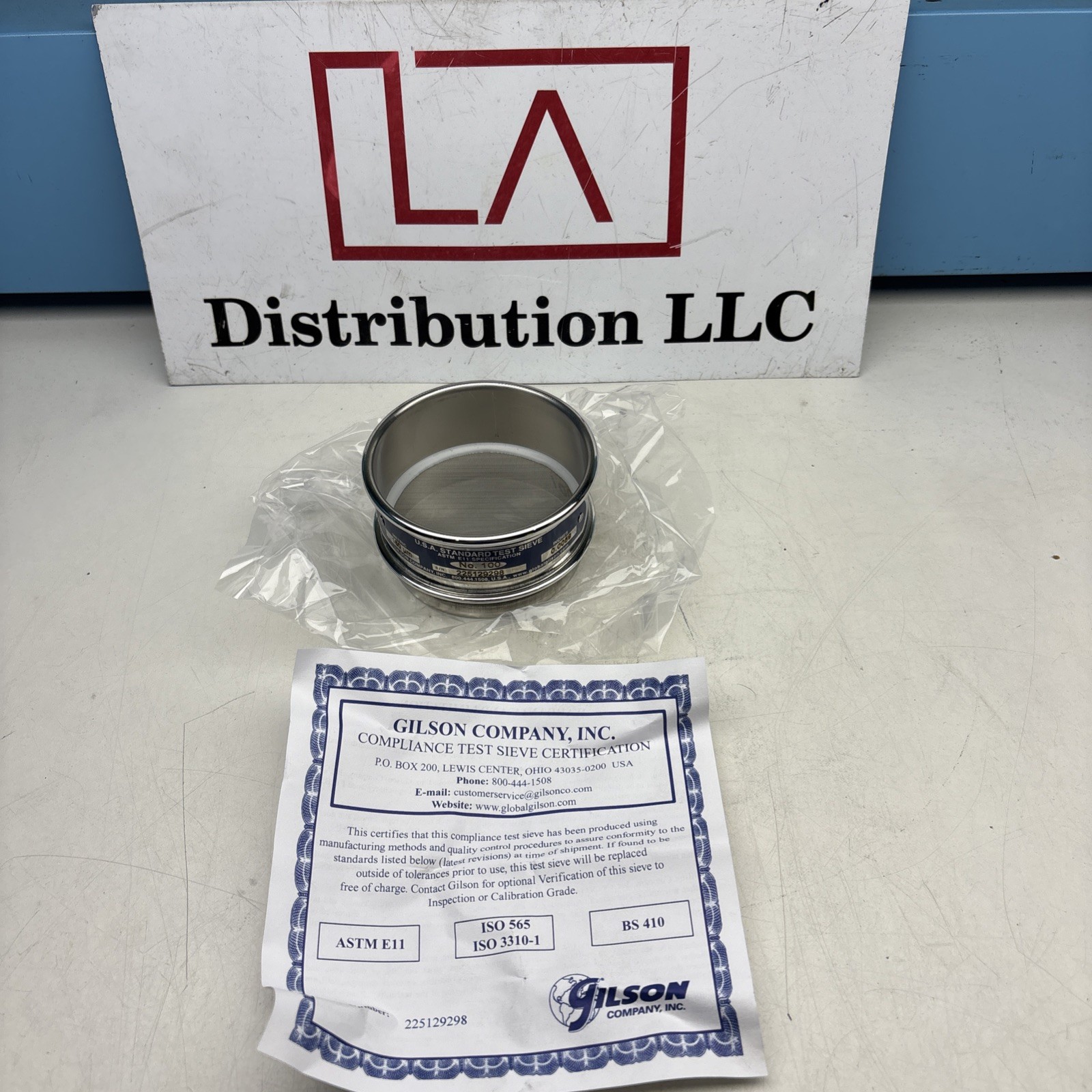 U.S.A STANDARD TEST SIEVE  0.0059” METRIC 150um LAB TEST SIEVE