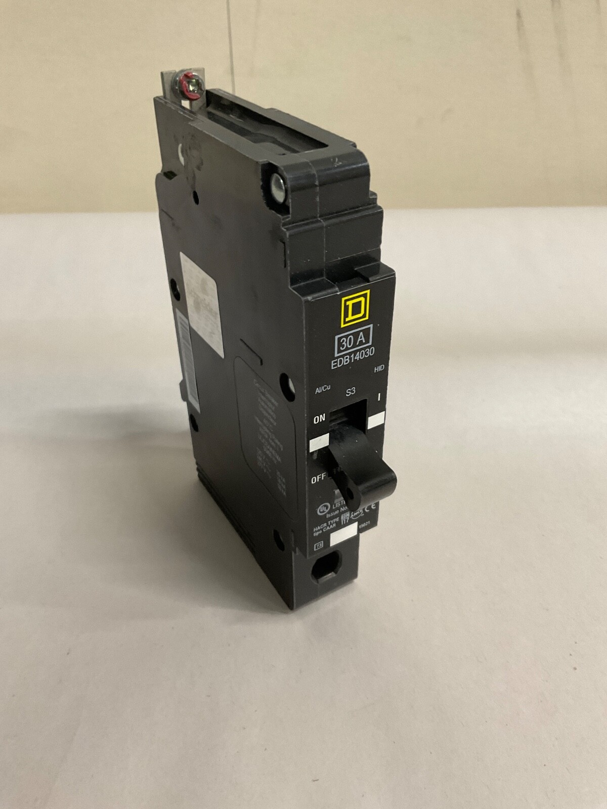 Square D EDB14030 Circuit Breaker 1P 30A 120/240/277V