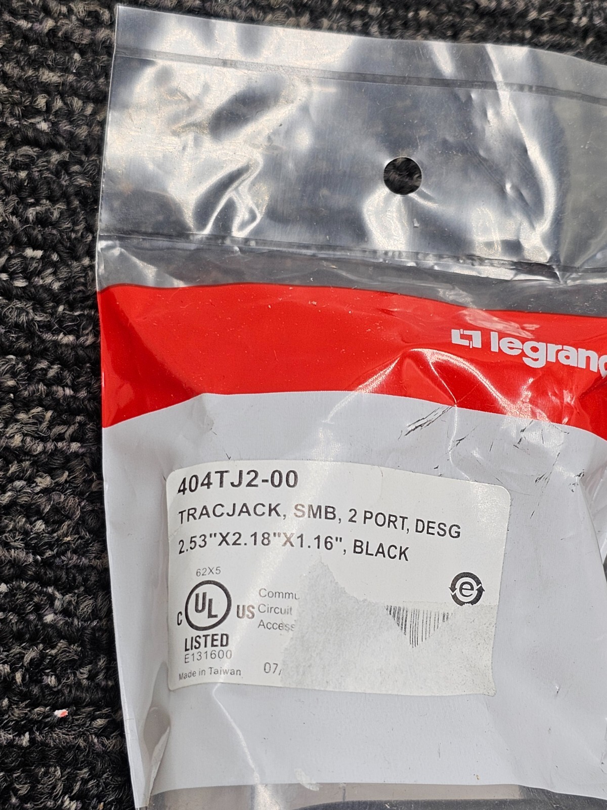 (QTY 7) Legrand 404TJ2-00 Fog White TracJack Surface Mount Housing 2-Port