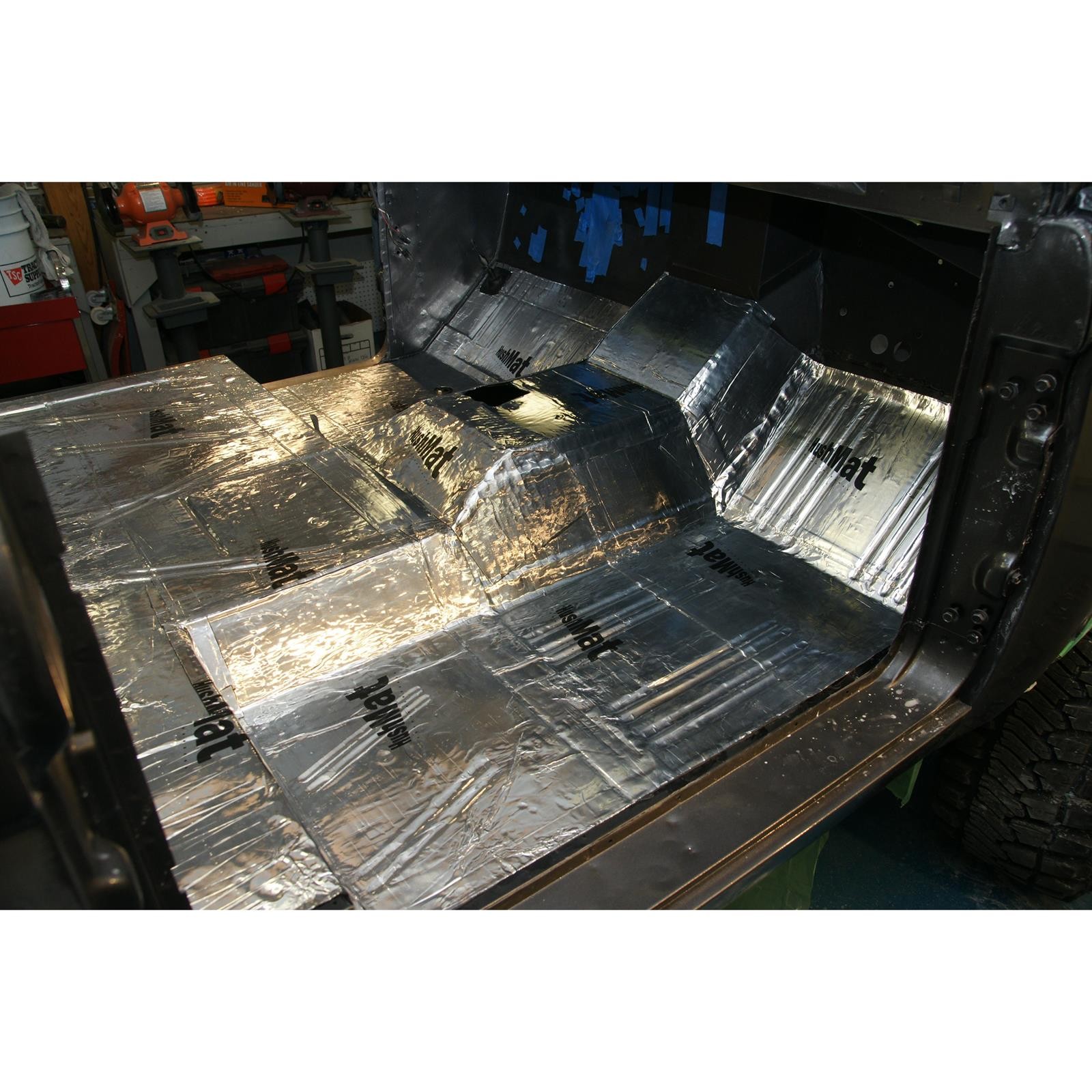 Hushmat Ultra Black Universal Floor/Dash Kit, DampingMaterial