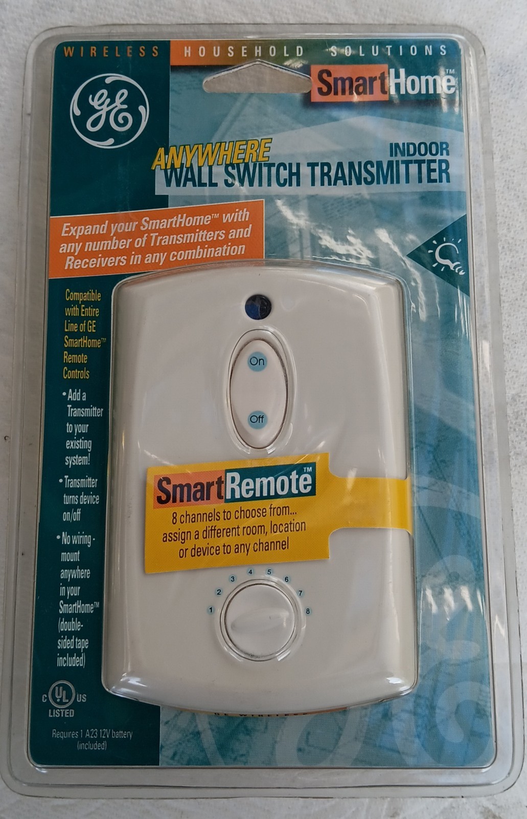GE SmartHome Anywhere Indoor Wall Switch Transmitter Sealed