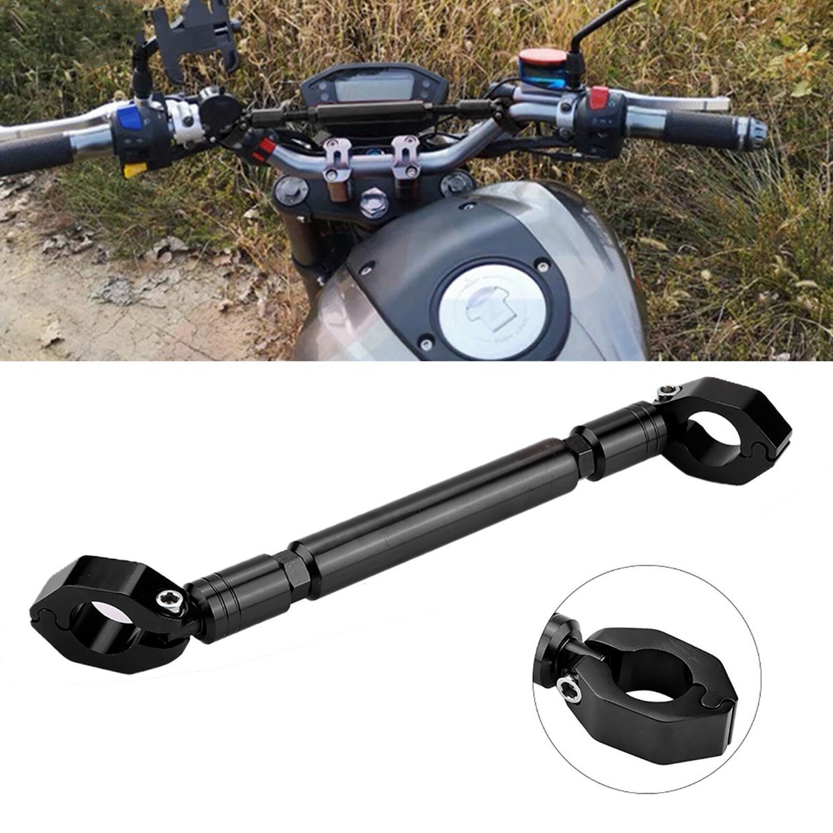 Motorcycle Modified Dragon Head Handlebar Crossbar Multifunctional Balance Brack