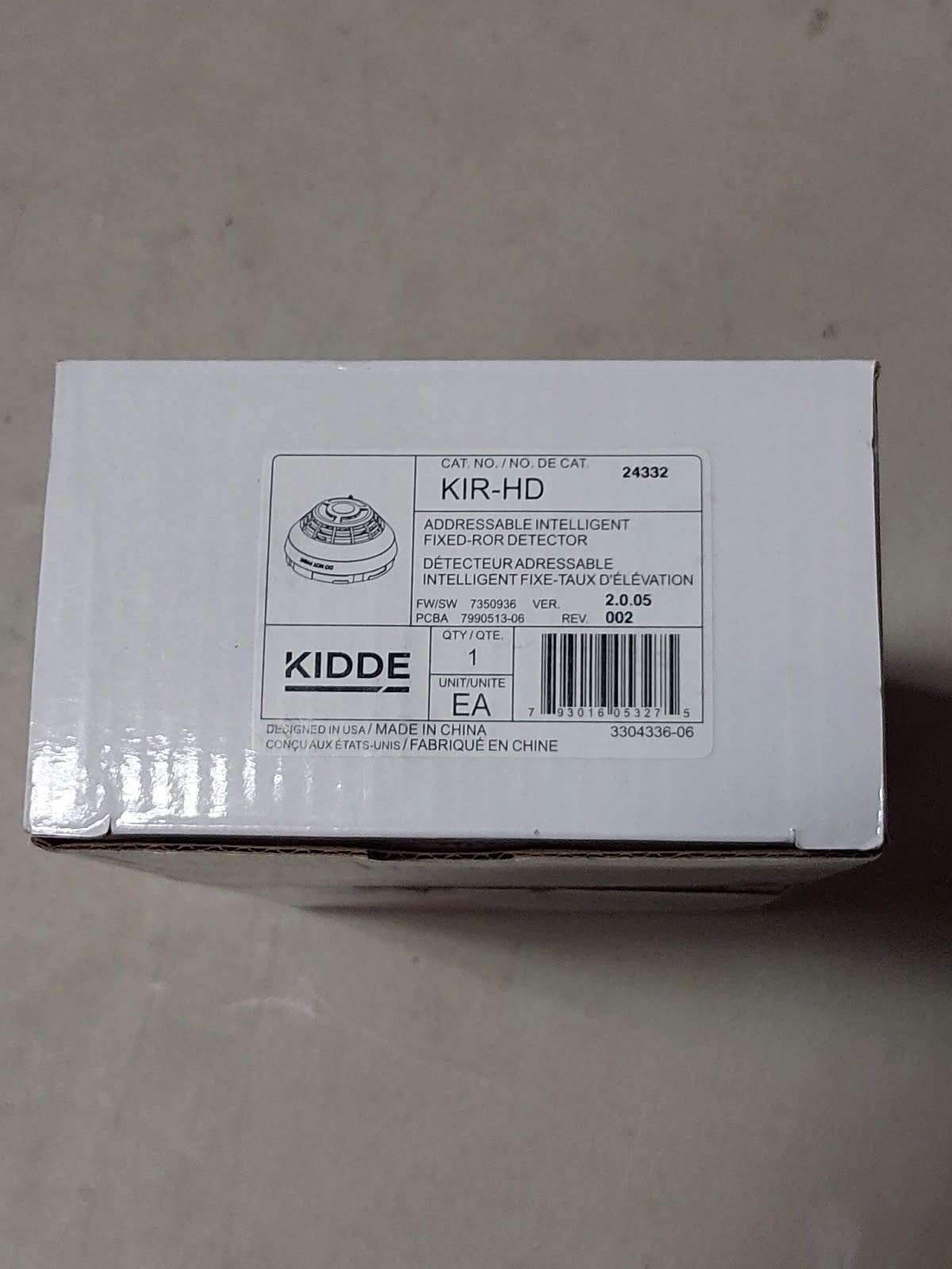 Kidde KIR-HD ADDRESSABLE HEAT DETECTOR