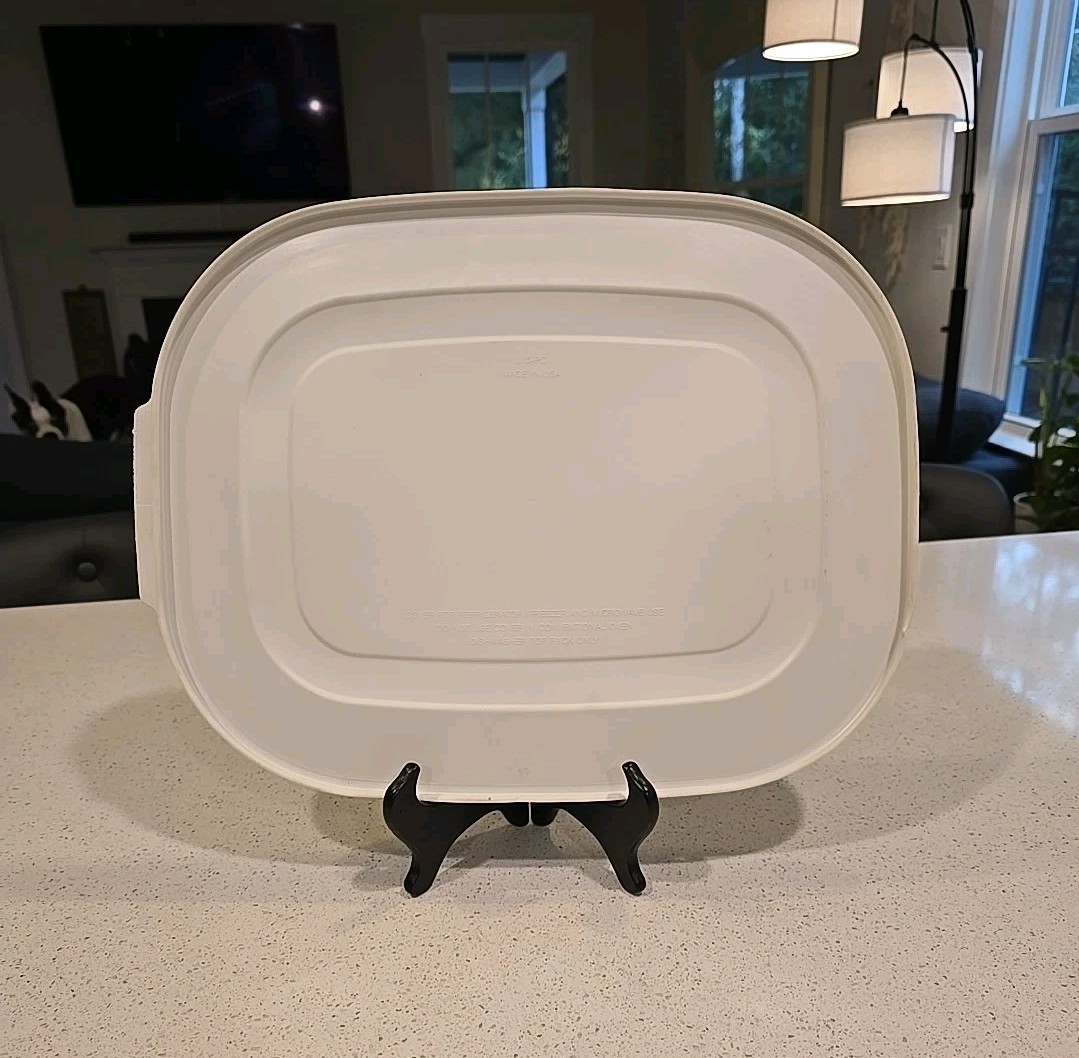CORNINGWARE Casual Elegance REPLACEMENT LID L15-PC White Rectangle 12" x 15"