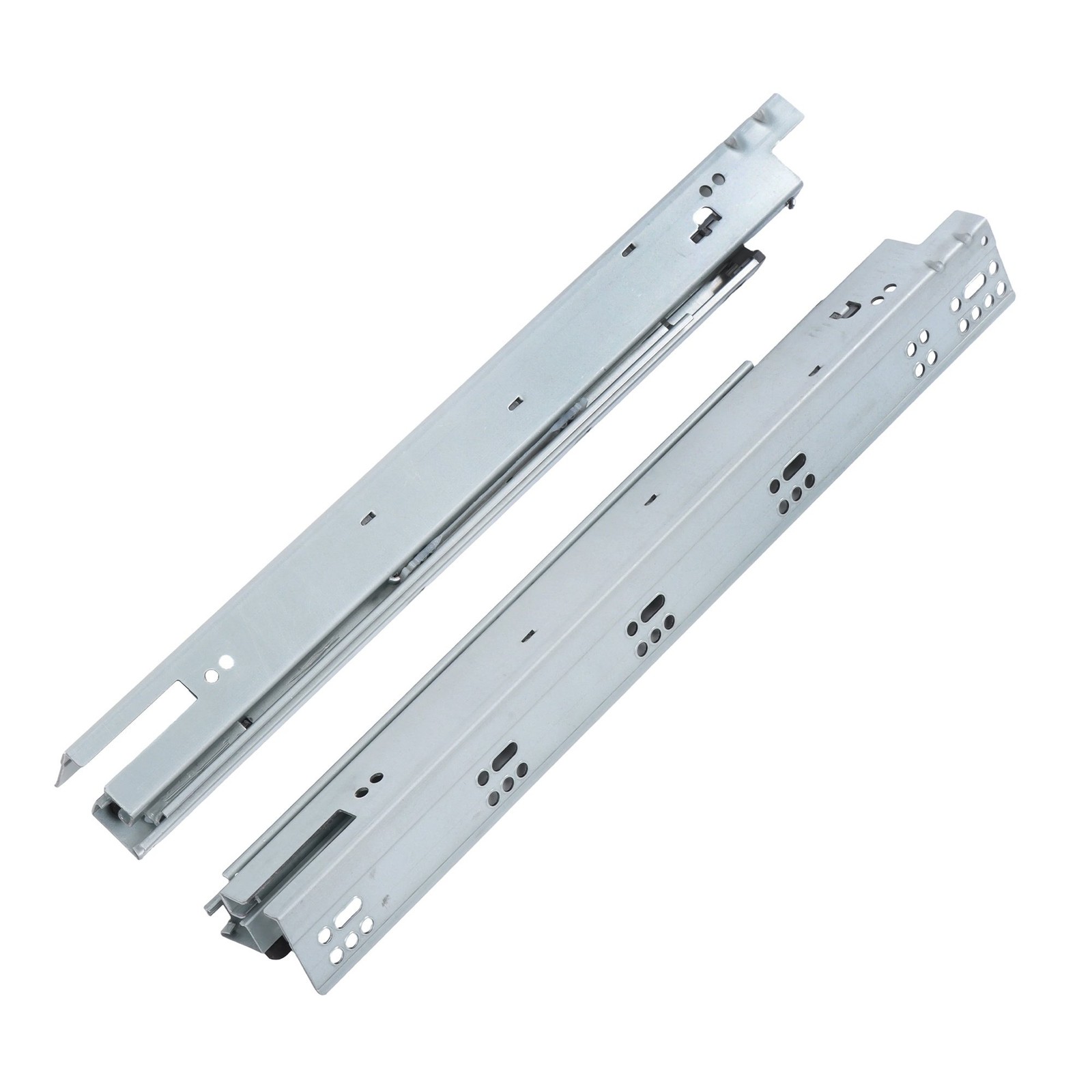 18" Undermount Drawer Slides 3D Lock 100LB Load Soft Close