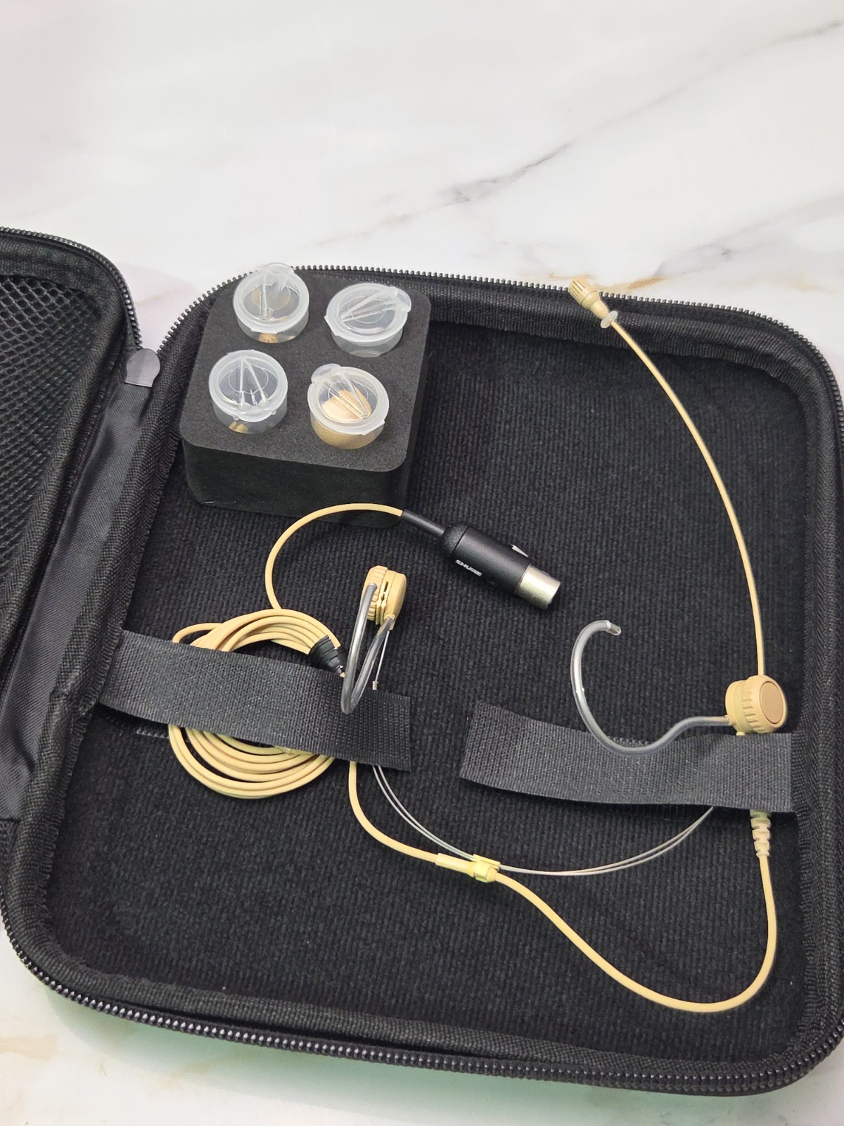 Shure TwinPlex TH53 TA4F Omnidirectional Headset Microphone - Tan