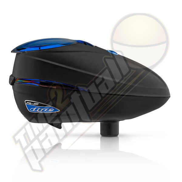 Dye Rotor R2 Ice Electronic Paintball Hopper - Black Blue