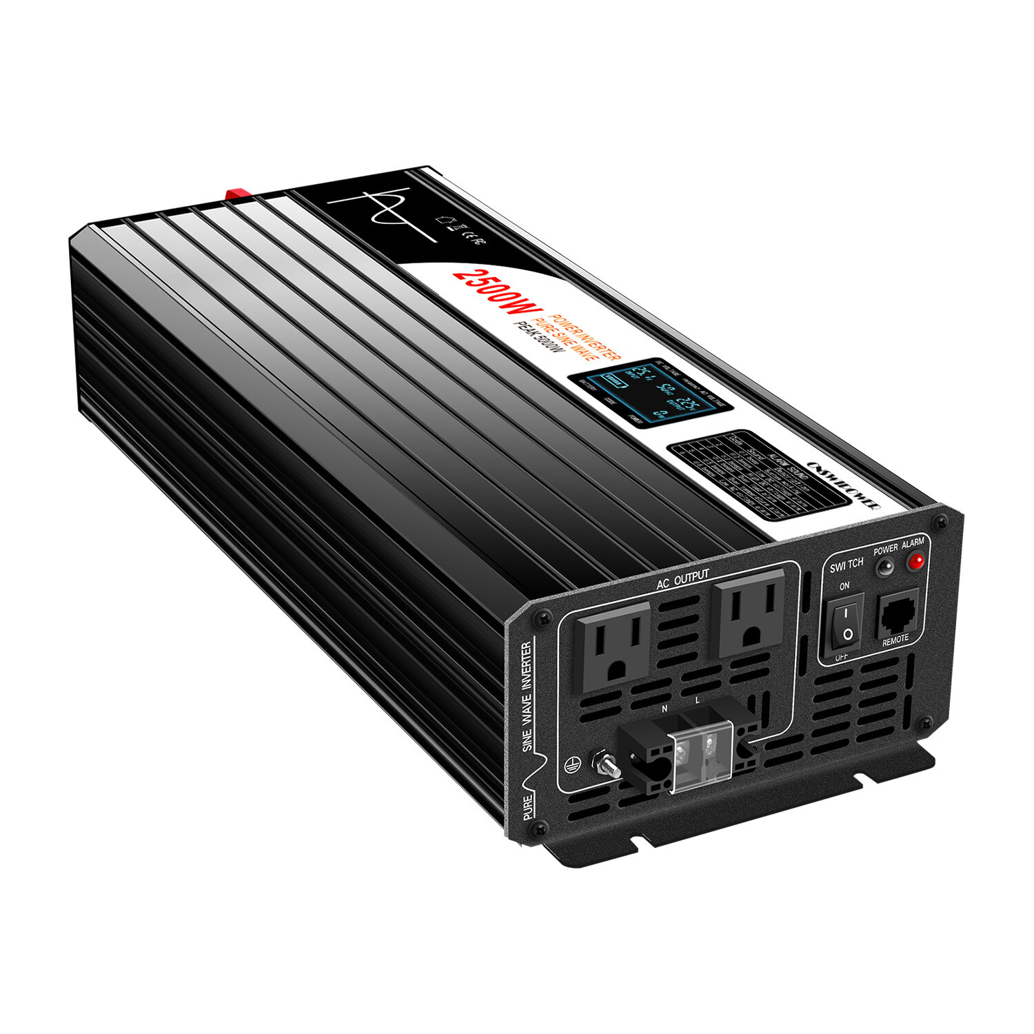 SWIPOWER 2000W Car Power Inverter 36V To AC 120V Pure Sine Wave Solar Converter