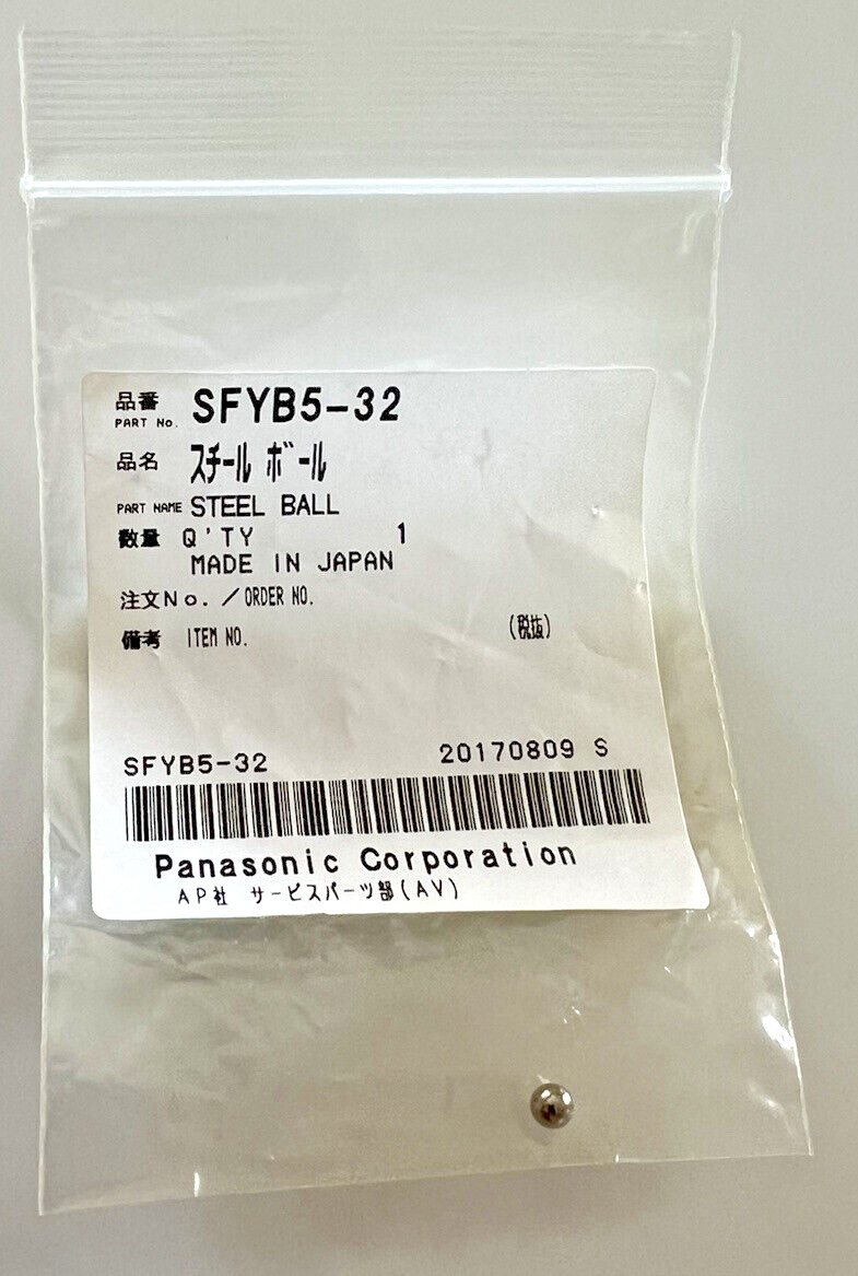 Technics SL 1200 1210 MK2 MK3 MK5 Power Switch Steel Ball Genuine Part SFYB5-32
