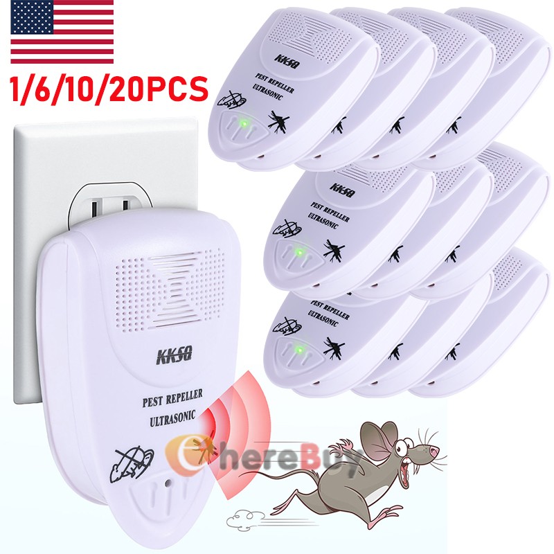 1-20X Ultrasonic Pest Reject Home Control Electronic Repellent Rat Mice Repeller